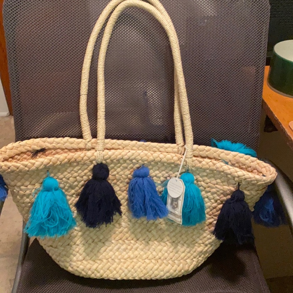 NWT beach tote by Mud Pie